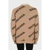 Wool oversized sweater