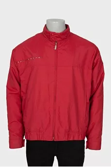 Men's jacket with a pocket on the back