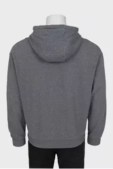 Men's hoodie with embroidered logo