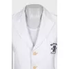 Fitted jacket with embroidered logo