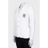 Fitted jacket with embroidered logo