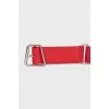 Men's belt with elastic inserts