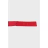 Men's belt with elastic inserts