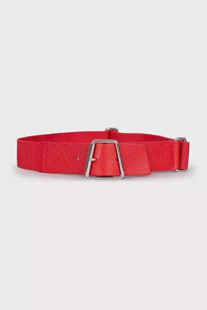 Men's belt with elastic inserts