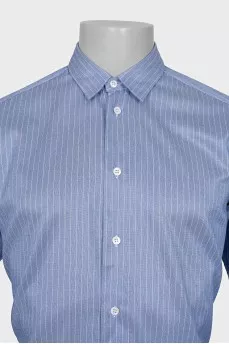 Men's Blue Pinstripe Shirt