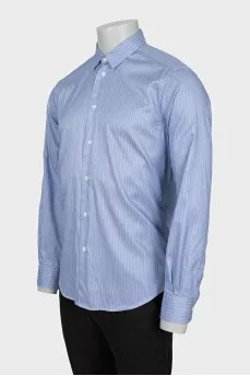 Men's Blue Pinstripe Shirt