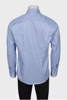 Men's Blue Pinstripe Shirt