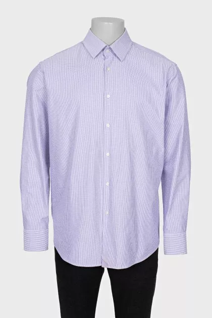 Men's Purple Patterned Shirt