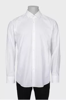 Мужская белая рубашка regular fit