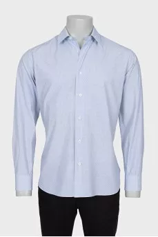 Мужская голубая рубашка derby fit
