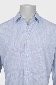 Мужская голубая рубашка derby fit