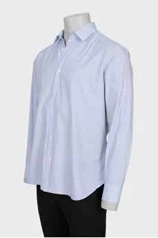 Мужская голубая рубашка derby fit