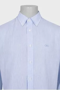 Мужская голубая рубашка tailor fit