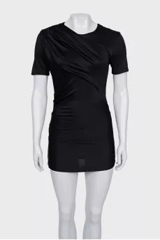 Bodycon Draped Mini Dress