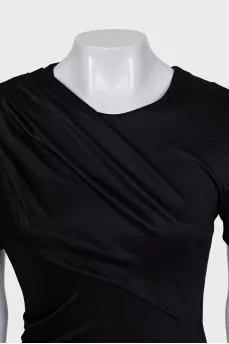 Bodycon Draped Mini Dress