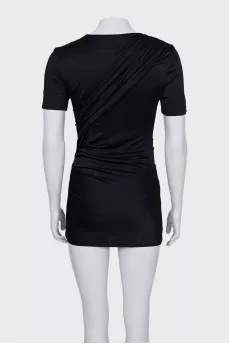 Bodycon Draped Mini Dress