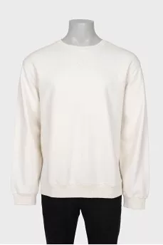 Men's sweatshirt with embossed logo