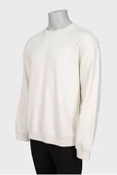 Men's sweatshirt with embossed logo