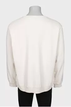 Men's sweatshirt with embossed logo