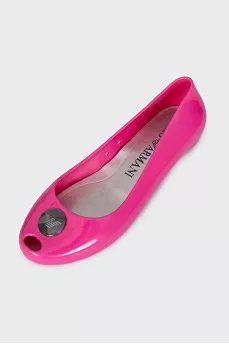 Pink rubber ballet shoes