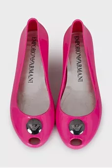 Pink rubber ballet shoes