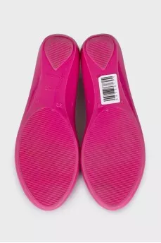 Pink rubber ballet shoes