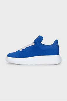 Men's sneakers with contrast lacing