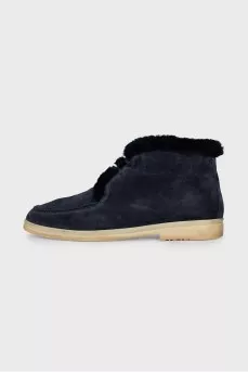 Men's insulated suede boots