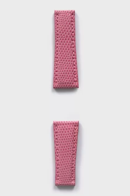 Leather watch strap