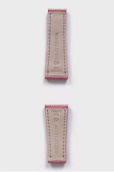 Leather watch strap