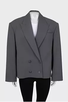 Oversized wool jacket