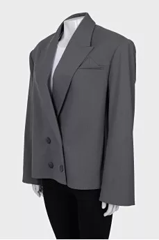 Oversized wool jacket