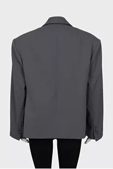 Oversized wool jacket