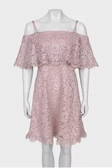 Lace dress with straps