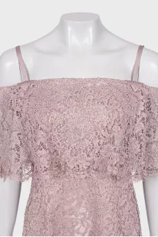 Lace dress with straps
