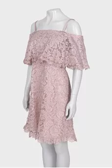 Lace dress with straps