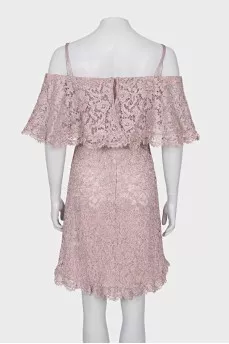 Lace dress with straps