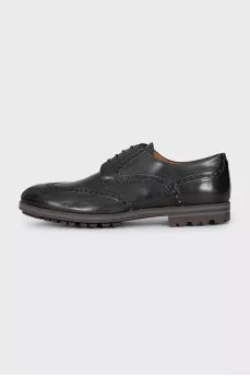 Men's green brogues