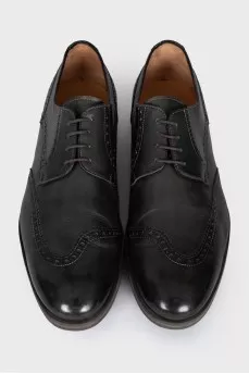Men's green brogues