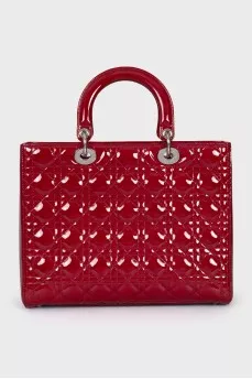 Lady Dior Patent Leather Bag