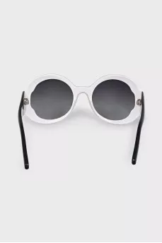 Black and white sunglasses teashades