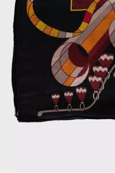 Point D'Orgue Wool and Silk Scarf