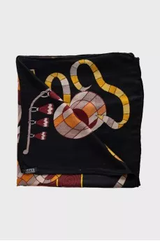 Point D'Orgue Wool and Silk Scarf