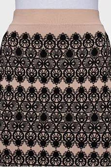 Bodycon printed pencil skirt