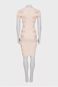 Bodycon dress with relief decor