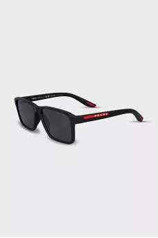 Солнцезащитные очки wayfarer с лого на дужках