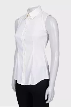 Fitted shirt-vest