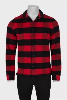 Men's black and red shirt