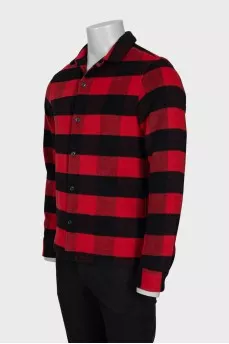 Men's black and red shirt