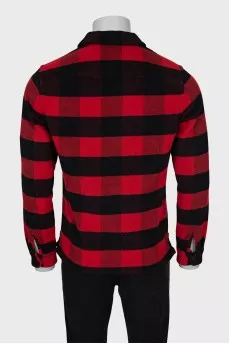Men's black and red shirt